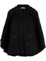 Valentino Garavani hoodie zippé oversize - Noir