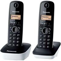 Panasonic KX-TG1612FRW Duo Segreteria per telefono cordless Nero Bianco