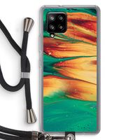 Green Inferno: Samsung Galaxy A42 5G Transparant Hoesje met koord