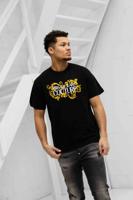 Versace Jeans Couture Baroque T-Shirt Heren Zwart/Goud - Maat XS - Kleur: Zwart | Soccerfanshop