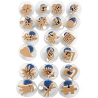Creativ Company Foam stempels met handvat, afm 3-6 cm, 20 stuk/ 1 doos