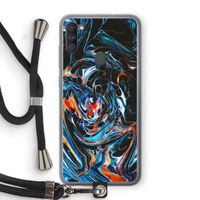 Black Unicorn: Samsung Galaxy A11 Transparant Hoesje met koord
