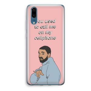 Hotline bling: Huawei P20 Transparant Hoesje