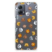 TPU bumper voor Motorola Moto G53 Dieren Emojis - thumbnail