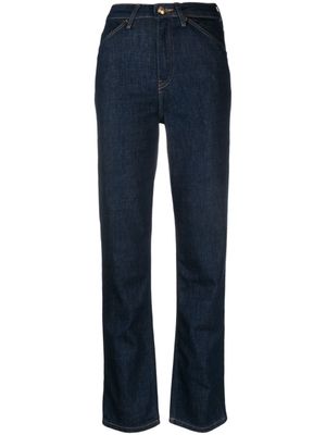 Tommy Hilfiger jean droit à taille haute - Bleu