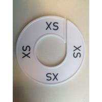 Maatring 9cm wit/zwart XS