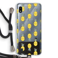 Ananas: Samsung Galaxy A10 Transparant Hoesje met koord