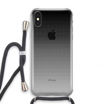 Musketon Halftone: iPhone XS Transparant Hoesje met koord