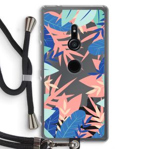 Tropisch: Sony Xperia XZ2 Transparant Hoesje met koord