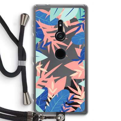 Tropisch: Sony Xperia XZ2 Transparant Hoesje met koord