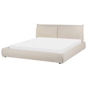 Beliani - VINAY - Tweepersoonsbed - Beige - 180 x 200 cm - Polyester