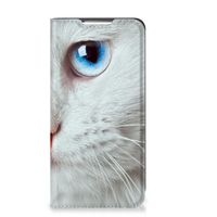 Samsung Galaxy S22 Hoesje maken Witte Kat