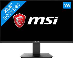 MSI Pro MP2412 computer monitor 60,5 cm (23.8") 1920 x 1080 Pixels Full HD LCD Zwart