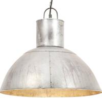 VidaXL Hanglamp rond 25 w e27 48 cm zilverkleurig