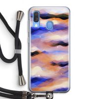 Donkere Wolken: Samsung Galaxy A40 Transparant Hoesje met koord