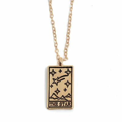 Amulet Goudkleurig Tarot &apos;de Ster&apos;