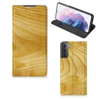 Samsung Galaxy S21 Plus Book Wallet Case Licht Hout