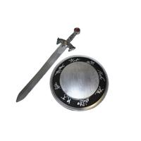 Wapens Ridder/viking - zwaard 58 cm en schild 32 cm - Kostuum accessoires - verkleden
