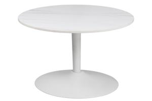 Salontafel Laurens Wit Keramiek Ø60cm - Giga Living