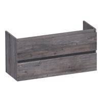 Brauer Joy - Onderkast Ondiep - 100 cm - met 2 Softclose Lades Greeploos en 1 Sifon Uitsparing - Driftwood
