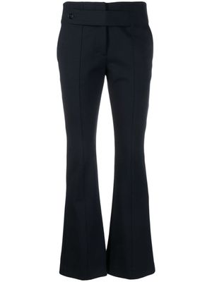 Dorothee Schumacher pantalon évasé à boutons décoratifs - Bleu