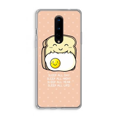 Sleep All Day: OnePlus 8 Transparant Hoesje