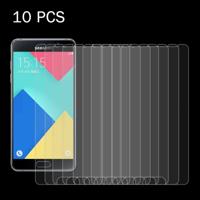 10 stuks voor Galaxy A7(2016) / A710 0 26 mm 9H oppervlaktehardheid 2.5D explosieveilige getemperd glas scherm Film