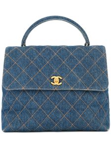 CHANEL Pre-Owned sac cabas à losanges (années 1996-1997) - Bleu