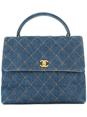 CHANEL Pre-Owned sac cabas à losanges (années 1996-1997) - Bleu