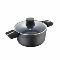 Pan met Deksel San Ignacio Bistro SG6425 Mat zwart Ø 20 x 10 cm 1,8 L