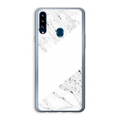 Biggest stripe: Samsung Galaxy A20s Transparant Hoesje
