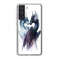 Yin Yang Dragons: Samsung Galaxy S21 FE Transparant Hoesje