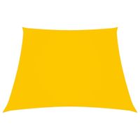 Zonnescherm trapezium 3/4x2 m oxford stof geel