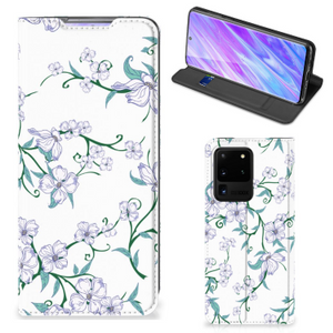 Samsung Galaxy S20 Ultra Uniek Smart Cover Blossom White