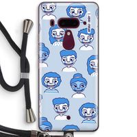 Gezichtjes: HTC U12+ Transparant Hoesje met koord