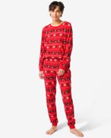 HEMA Takkie en Siepie damespyjama wafel rood (rood)