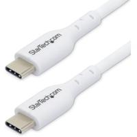 StarTech.com 2m USB-C Laadkabel, Wit, USB C Kabel, USB 2.0 Type-C Laptop Oplaadkabel, 60W 3A Power D