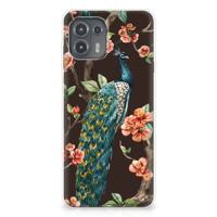 Motorola Edge 20 Lite | TPU Hoesje | Pauw met Bloemen