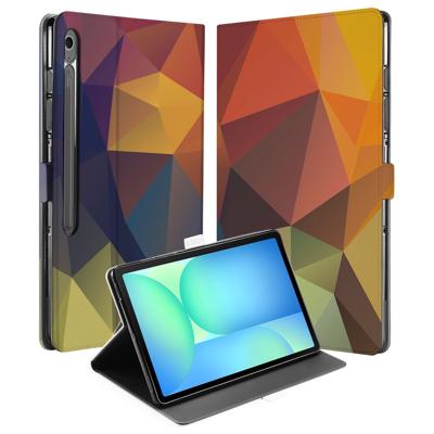 Samsung Galaxy Tab S10 FE Plus Tablet Hoesje Polygon Color met Standaard Samsung Galaxy Tab S10 FE Plus Tablet Hoesje Polygon Color met Standaard