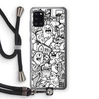 Vexx City #2: Samsung Galaxy A31 Transparant Hoesje met koord Vexx City #2: Samsung Galaxy A31 Transparant Hoesje met koord