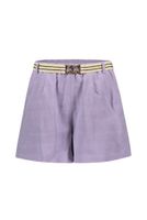 Like Flo Meisjes short linnen met riem - Lilac - thumbnail