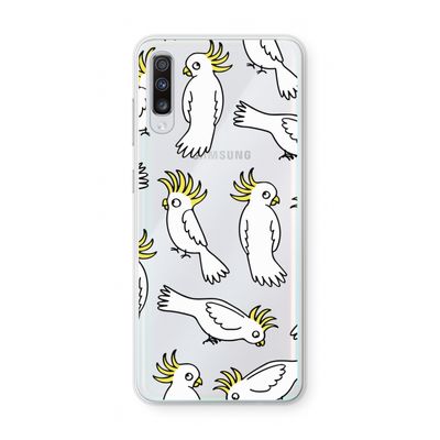 Papegaai: Samsung Galaxy A70 Transparant Hoesje