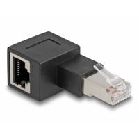 Delock RJ45 Netwerk Adapter [1x RJ45-stekker - 1x RJ45-bus] Zwart