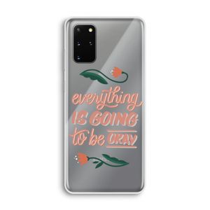 Optimistic flower girl: Samsung Galaxy S20 Plus Transparant Hoesje