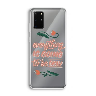 Optimistic flower girl: Samsung Galaxy S20 Plus Transparant Hoesje