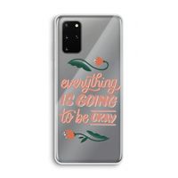 Optimistic flower girl: Samsung Galaxy S20 Plus Transparant Hoesje