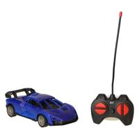Rc racewagen blauw/zwart bestuurbare auto