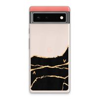 Gouden marmer: Google Pixel 6 Transparant Hoesje
