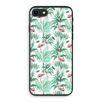 Flamingo bladeren: iPhone SE 2020 Biologisch afbreekbaar hoesje