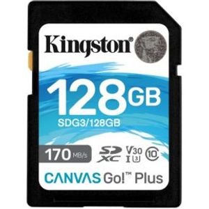 Kingston Technology Canvas Go! Plus flashgeheugen 128 GB SD Klasse 10 UHS-I